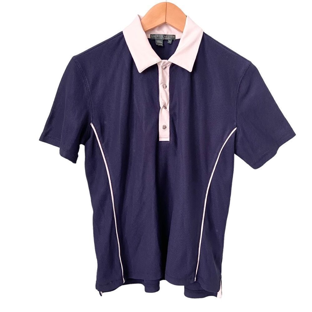 Lauren Active Ralph Lauren Blue Polo Top in Size Medium